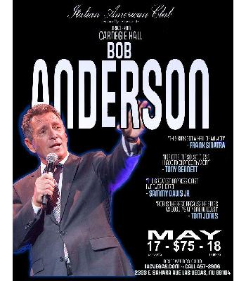 Bob Anderson Thursday May 18 Doors Open 6:00pm $75 Image