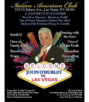 John O'Hurley Thursday April 13 DOOR OPEN 6pm $65 Image