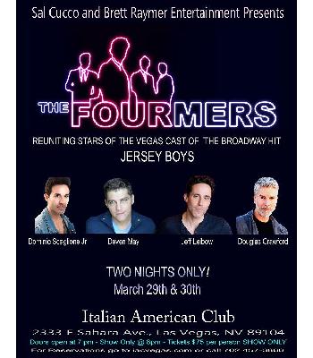 The FOURMERS - Wed Mar 29, Doors Open 7pm $75 Image